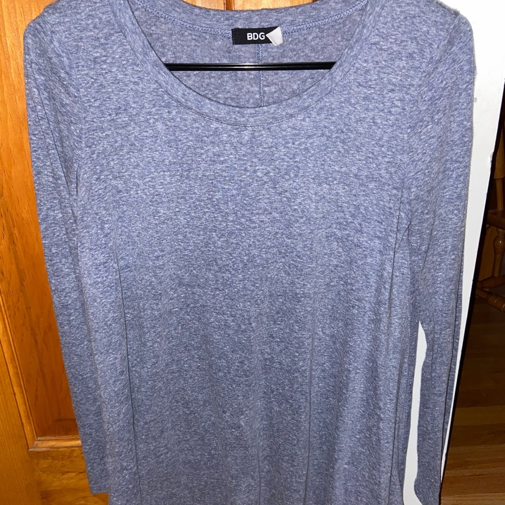 BDG light purple long sleeve tunic shirt
